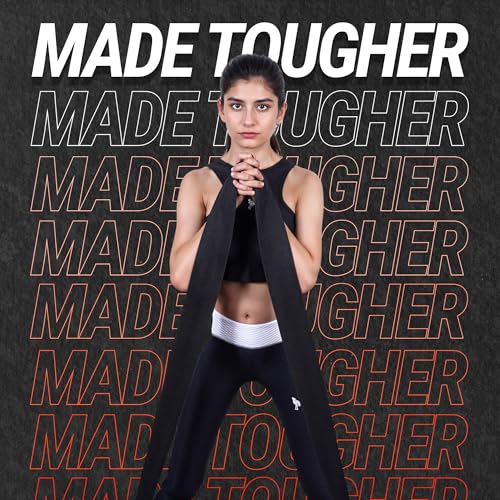 76 Inches Long Heavy Fabric Resistance Bands for Women and Men - Non-Slip, Durable Exercise Bands for Stretching, Yoga, Ho...