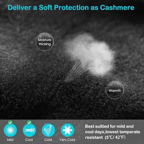 GORELOX Winter Warm Gloves,Touchscreen Cold Weather Driving Gloves Windproof Anti-Slip Sports Gloves for Cycling Running S...