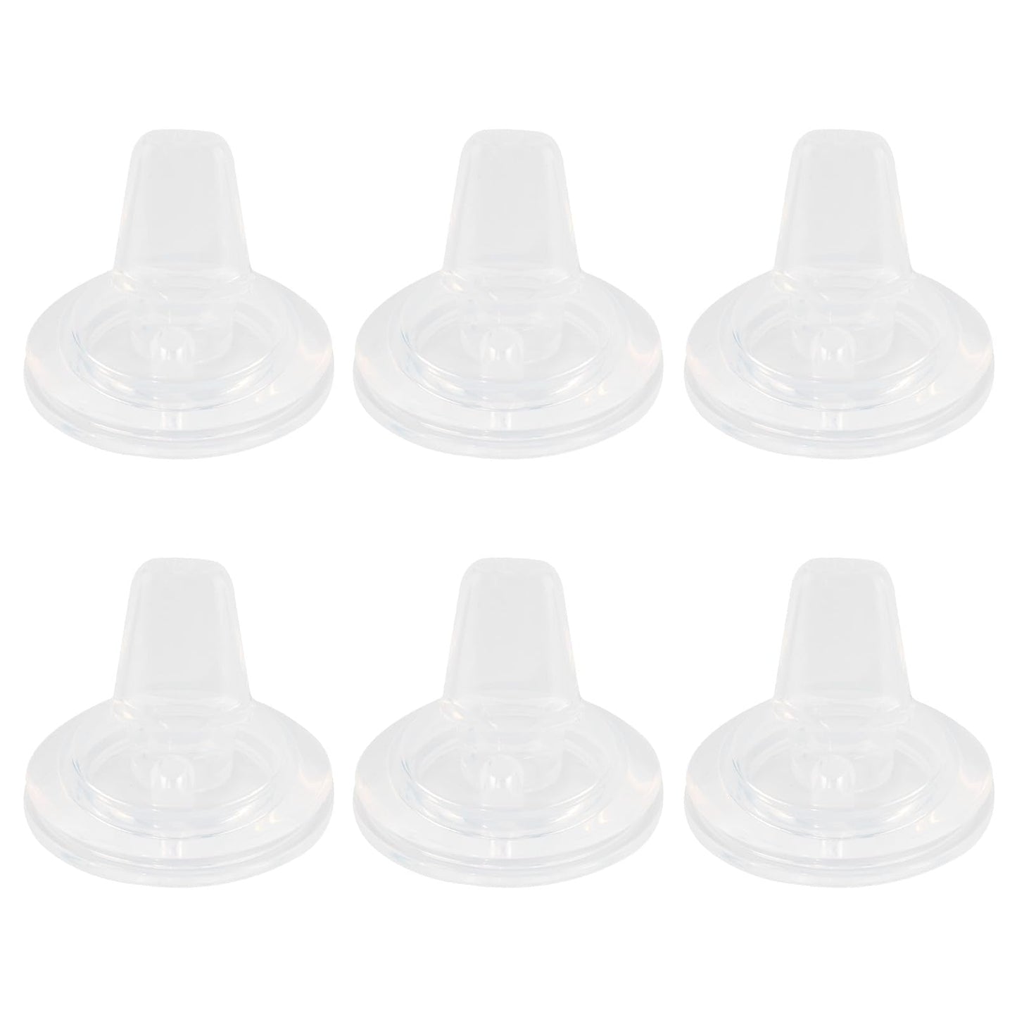 Sippy Spouts for Lansinoh Baby Bottles, Soft 100% Silicone Sippy Cup Nipples, Variable Flow, 6m+, 6 Count