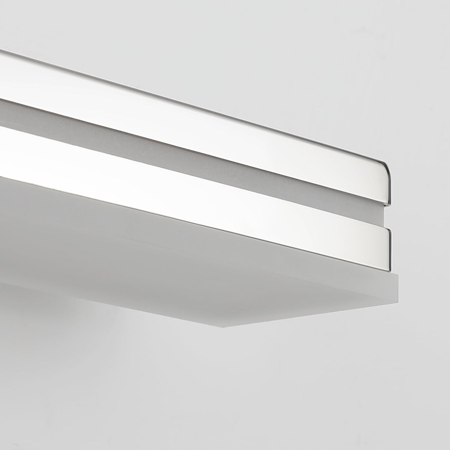 Sinerise 48-Inch Led Modern Bathroom Vanity Light Bar  Chrome Modern Acrylic Bathroom Wall Lighting Fixtures Over Mirror (Cool White 6000K)