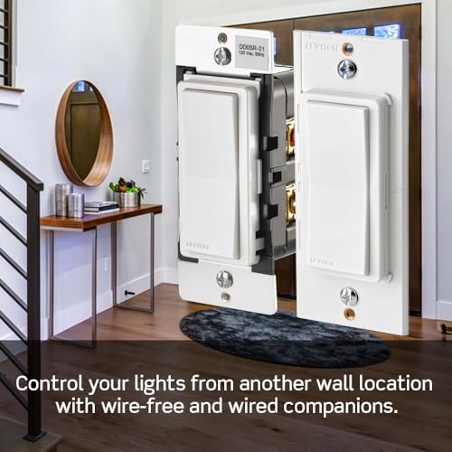 Leviton Decora Smart Switch, Wi-Fi 2nd Gen, Neutral Wire Required, Works with Matter, Alexa, Google Assistant, Apple Home/...