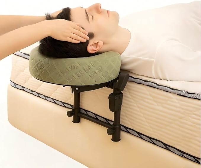 Cxgros Massage Headrest for Bed, Adjustable Massage Face Cradle at Home, Portable Massage Table Kit for Sleeping Mattress,...