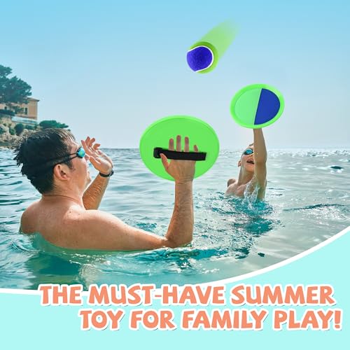 Toss and Catch Ball Set Beach Toys for Kids Outdoor Toys and Yard Games for Boys and Girls Improves Focus Great for Exerci...