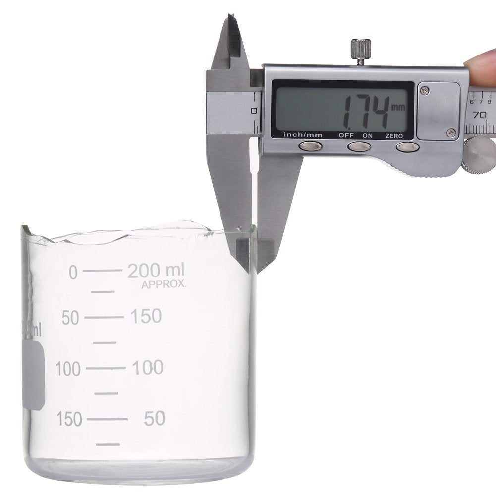 Graduated Glass Measuring Low Form Beaker Set (50ml+100ml+250ml)