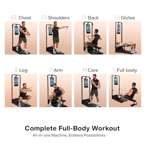 Speediance Home Gym, Smart AI-Powered Multi-Functional Smith Machine for Full Body Strength Training, All-in-one Gym Equip...