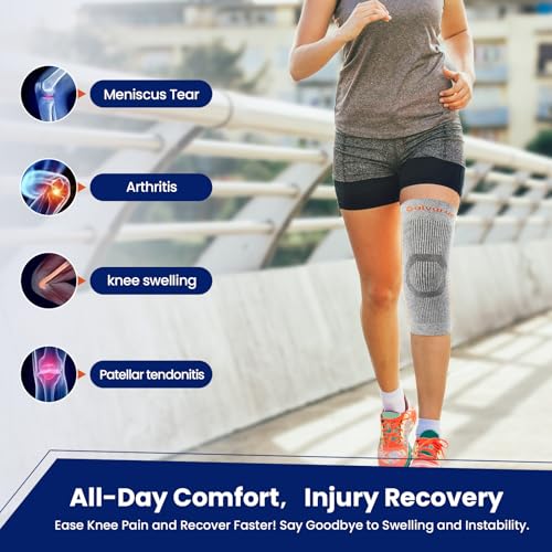 Galvaran Compression Knee Brace for Women & Men – Knee Support Sleeve for ACL, MCL, Meniscus Pain Relief, Joint Swelling &...