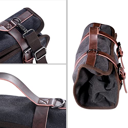 TREELF Portable Bartender Bag Travel Bartender Bag Canavs Bar Kit Bag for Carrying Bar Tools Perfect Storage (Bag Only) (B...