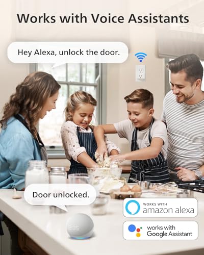 Philips Wi-Fi Smart Lock with Handle, Keyless Entry Keypad Door Lock with Handle, Front Door Deadbolt Set with Gateway, Ap...