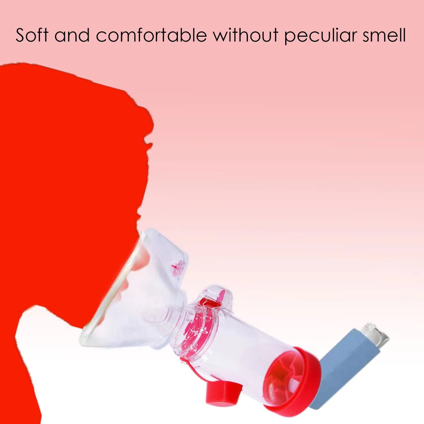 Ramixi Inhaler Spacer for Adult and Kids NESSI OTC SPACER (Pink/Kids)