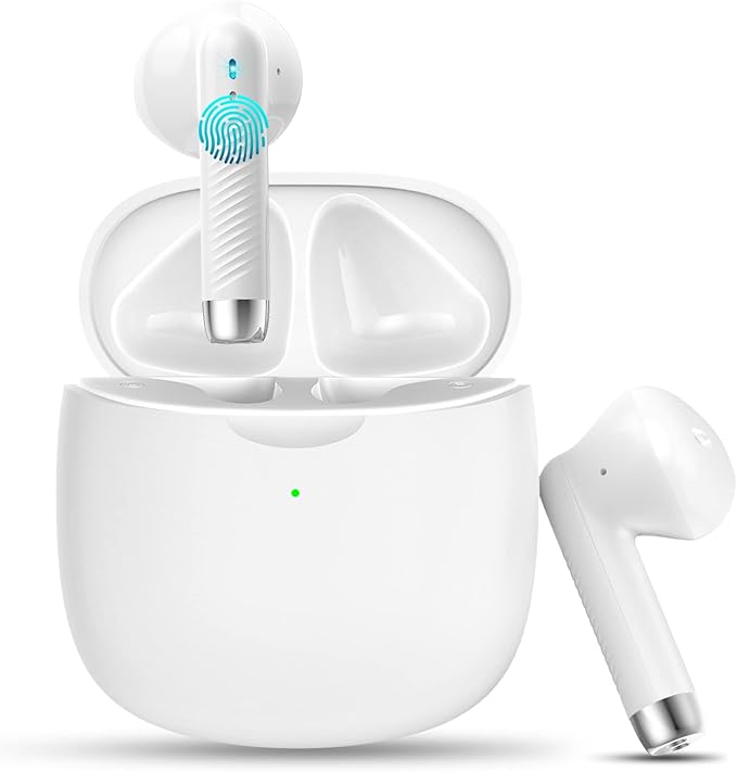 Jxrev Wireless Earbuds, Bluetooth 5.4 Headphones in Ear with Noise Cancelling Mic, Earbuds Stereo Bass, IP7 Waterproof Spo...