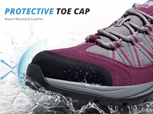 CAMEL CROWN Women's Hiking Shoes Lightweight Non-Slip Breathable Outdoor Trail Trekking Sneaker Walking Low Height