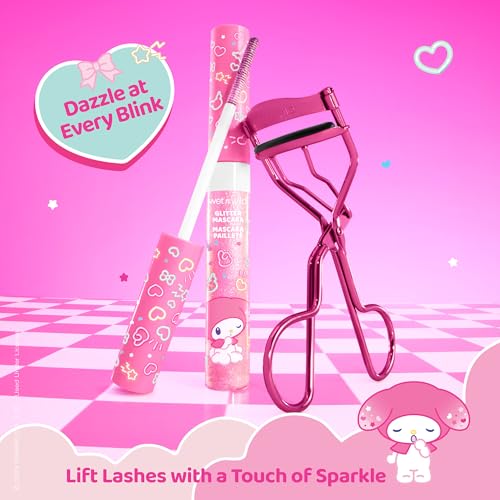 wet n wild My Melody and Kuromi Glitter Mascara & Lash Curler Set - Pink Dreams
