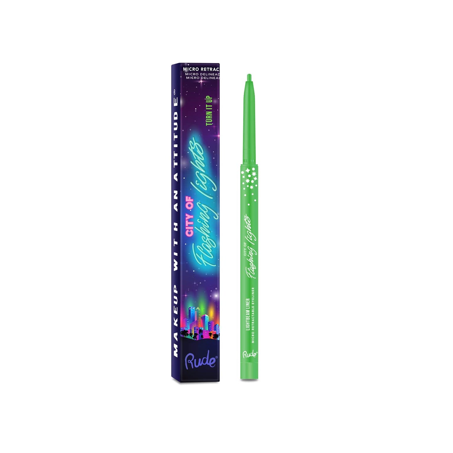 Rude - City of Flashing Lights Micro Retractable Liner - Turn It Up