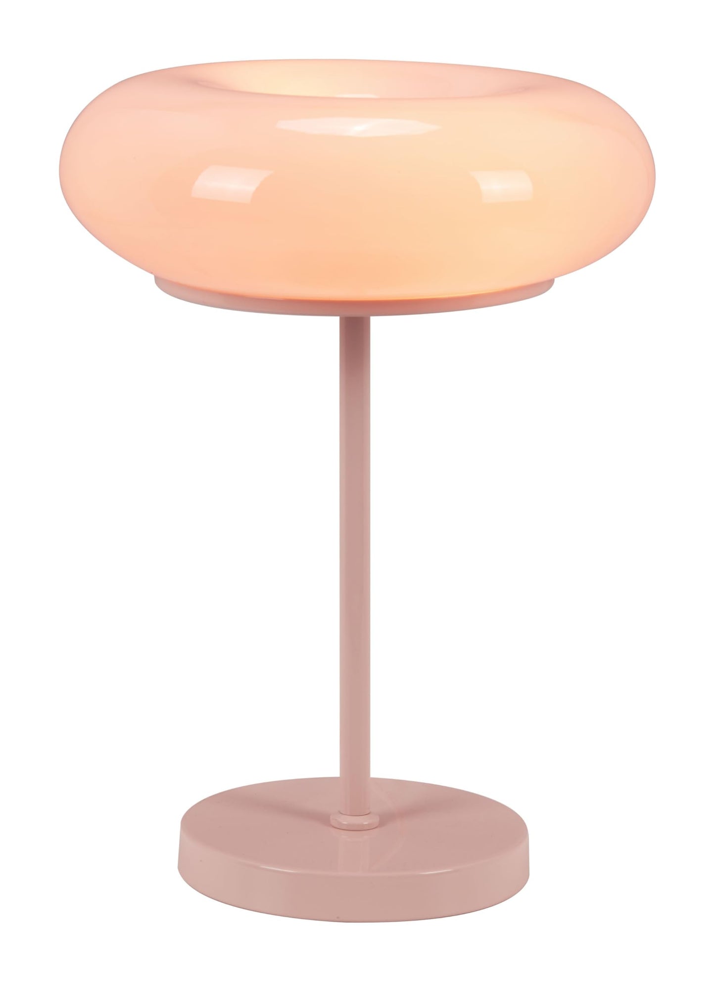 Zuo Munk Table Lamp - Medium Pink Plastic - Model 56179