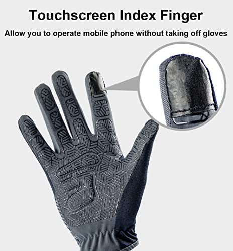 SUJAYU Full Finger Hiking & Cycling Gloves - Thin Gloves for Men & Women - UV Protection, Great for Adult Bikes, Driving &...