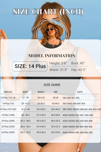 Women Plus Size High Waisted Bikini - Ribbed Two Piece Swimsuit Tummy Control Bathing Suit V-Wired 2025 Swimwear