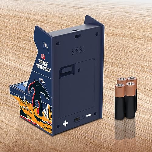 My Arcade Space Invaders Nano Player - Arcade Classics 4.8" Portable Handheld Mini Arcade Machine, 2.4" Screen Color Display, Retro Video Game