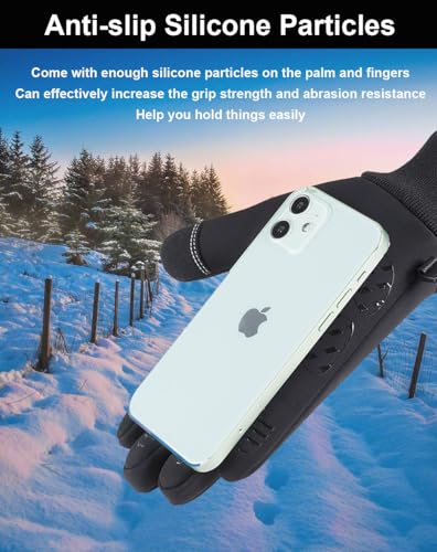 Winter Gloves Men & Women, Touch Screen Gloves Running Gloves Cycling Gloves Warm Gloves