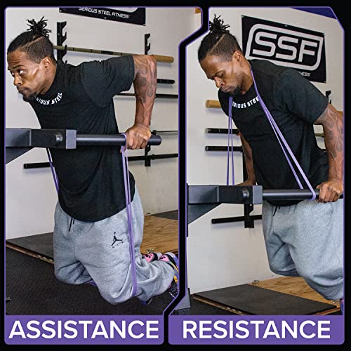 Serious Steel 41" Assisted Pull-up Band, Heavy Duty Resistance Band Sets, Stretching, Powerlifting, Resistance Training an...
