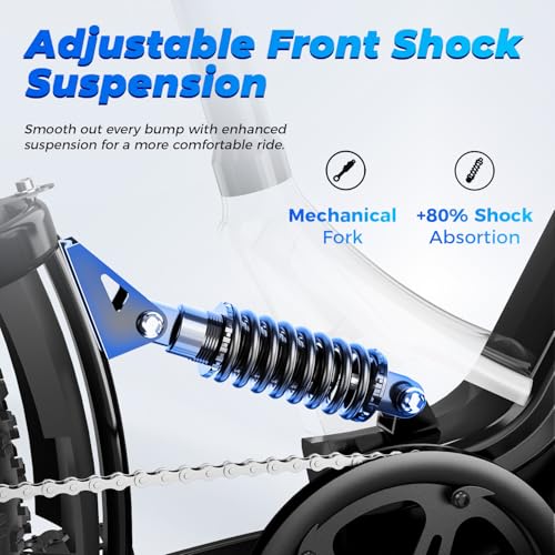 Aipas M1 Pro Electric Bike, 1800W Peak Motor Electric Bike for Adults, 48V 17.5Ah, 26'' x 4.0'' Fat Tire Electric Mountain...