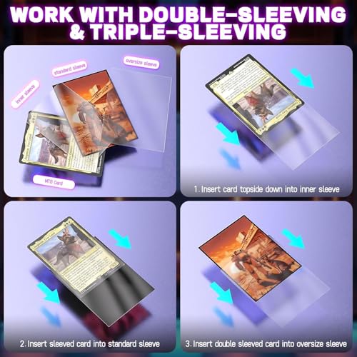 MTG Card Sleeves 100CT (Fallout Sunset), Matte Art Card Sleeves, Matte Back & Gloss Front, 66x92mm