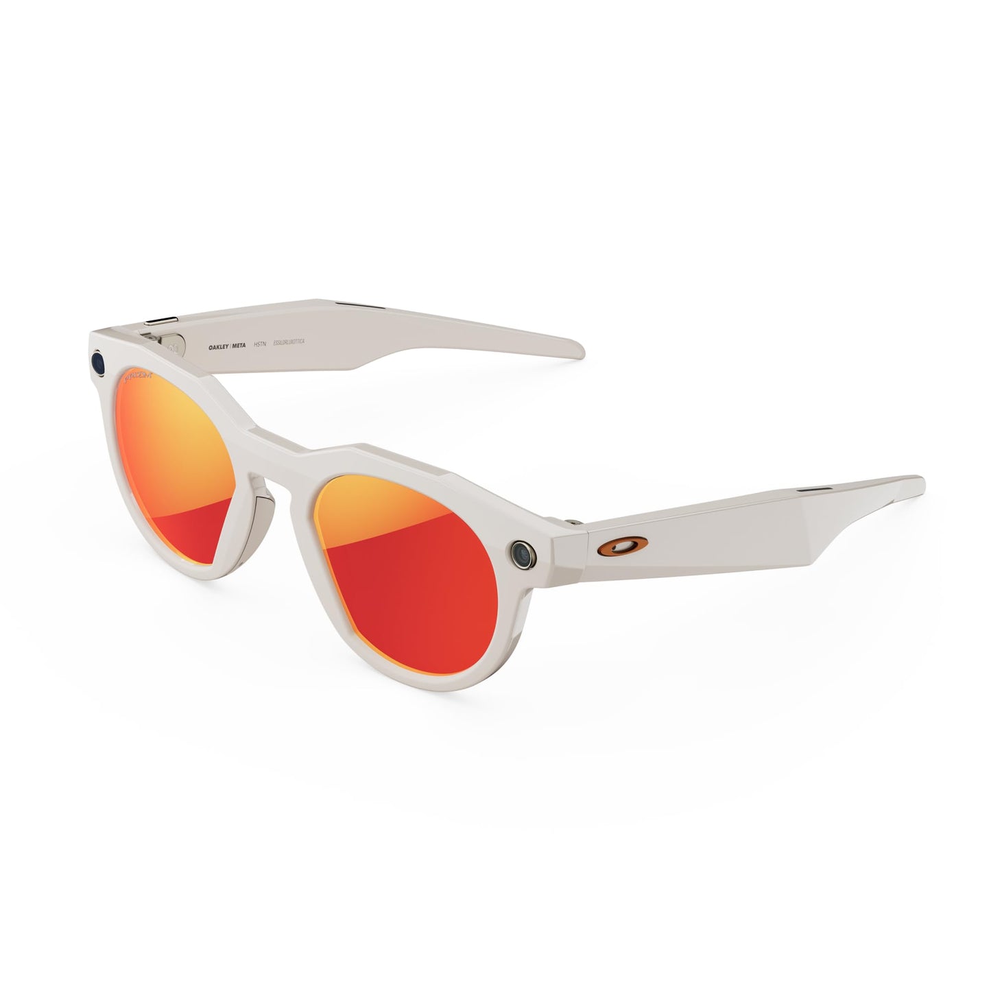 Oakley Meta HSTN, Warm Grey | Smart AI Glasses for Men, Women - Performance for Sports, Athletes - Camera, Audio, Video - 8 Hour