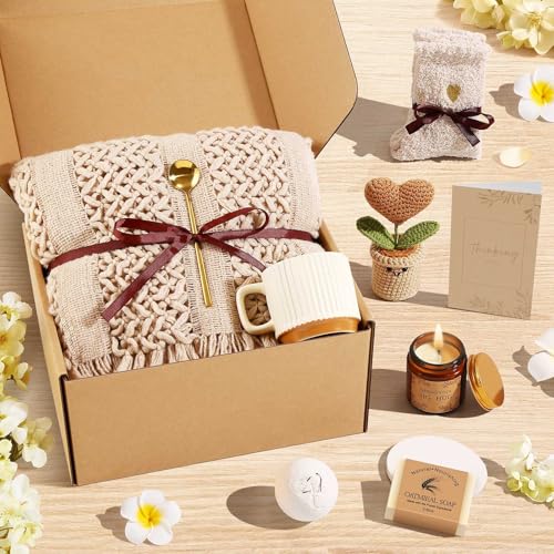 Uwingess Get Well Soon Gift Baskets for Women Self Care Gifts, Spa Care Package After Surgery Inspirational Thinking of Yo...