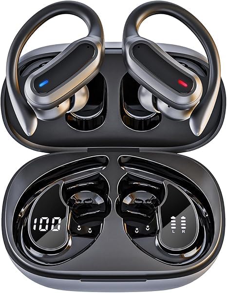 TRAUSI Wireless Earbuds, Bluetooth 5.4 Headphones, True Wireless Stereo Earphones with Noise Cancelling Mic, IPX7 Waterpro...
