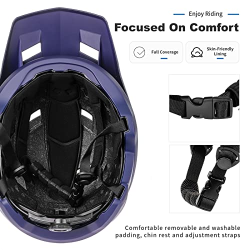 BATFOX Bike Helmet,Mountain Bike Helmet Helmets for Men Women Adults Youth