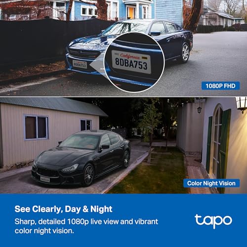 Tapo 1080p Outdoor Wireless Security Camera - Up to 180-Day Battery, Person Detection, Color Night Vision, Subscription-Fr...