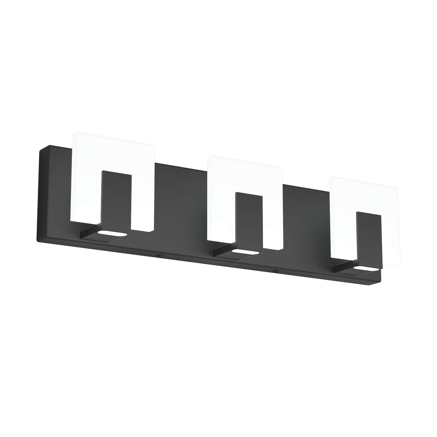 Aipsun Modern Black Led Vanity Light Fixture, 3 Lights, Aluminum, Model Gw-1105, Up And Down Design For Bathroom Over Mirror