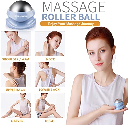 MURLIEN Ice Therapy Massage Roller Ball, Manual Massager for Trigger Point, Deep Tissue Massage, Alleviating Muscle Tensio...