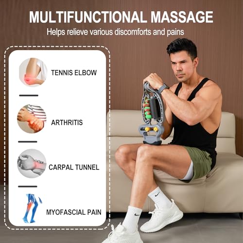 HOTWAVE Arm Massager for Pain Relief & Recovery, Adjustable Foam Roller, Trigger Point Muscle Roller for Calves&Forearm, W...