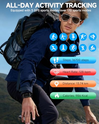 Smart Bracelet for Men Women, Health Activity Fitness Trackers, 24/7 Continuous Blood Pressure/Heart Rate Monitor, 24H Sle...