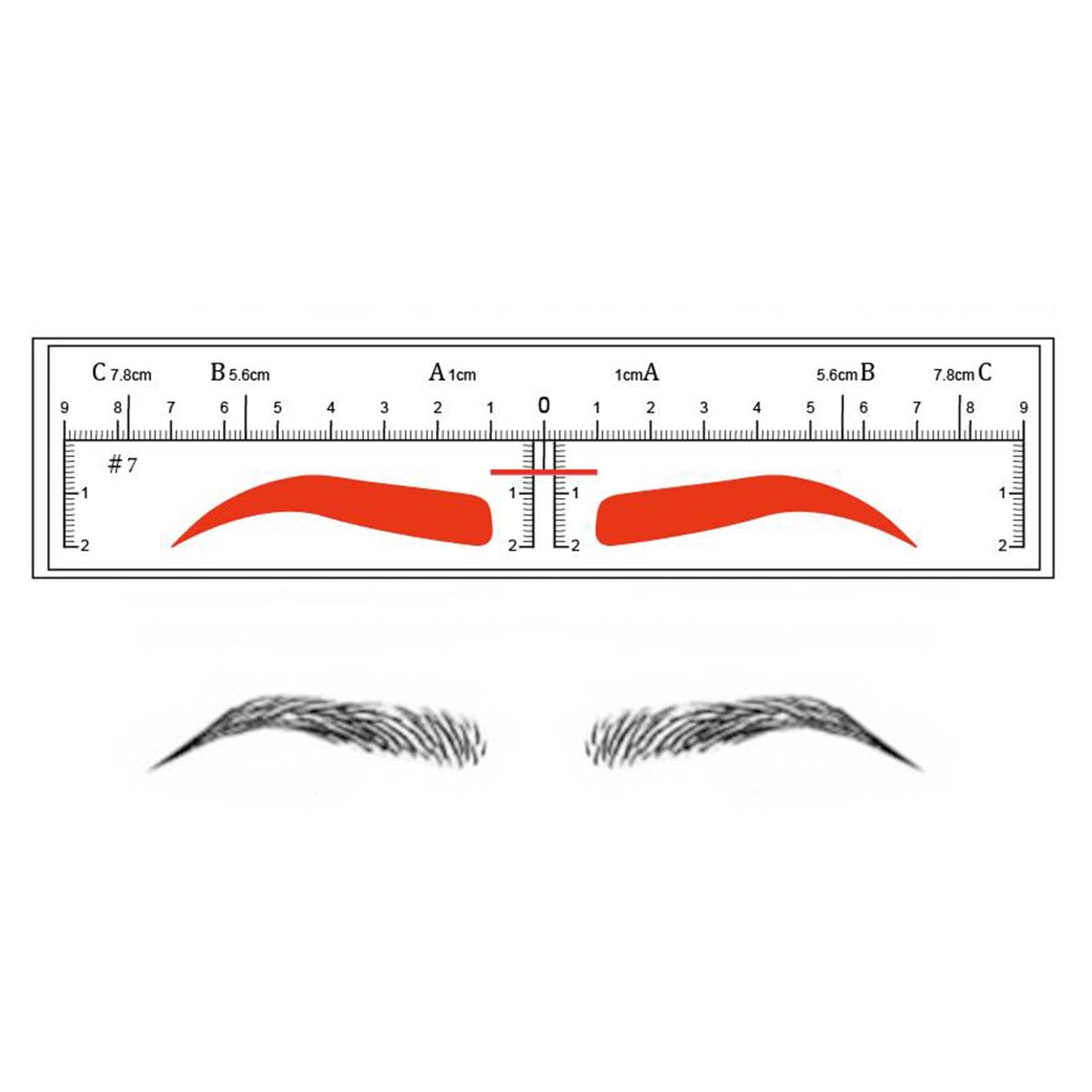 CHOOSE-IT Eyebrow Stencil Disposable Eyebrow Shaper Kit - 50PC Transparent Mapping Stickers Eyebrow Stencils For Microblading, P