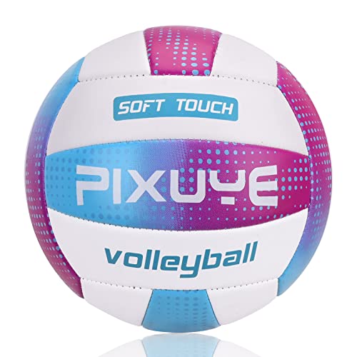 PIXUYE Volleyballs Official Size 5,Soft Outdoor Volleyball for Kids Youth Adults Indoor Park Beach Games Play(Gift for Beg...