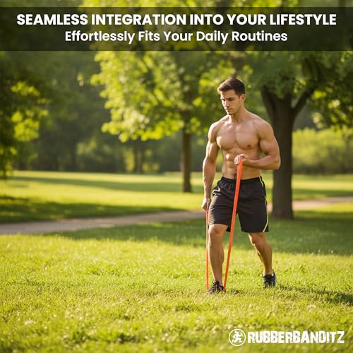 Rubberbanditz Pull Up Assist Resistance Bands Heavy Duty Loop Exercise Workout Bands for Powerlifting, Mobility, and Stret...