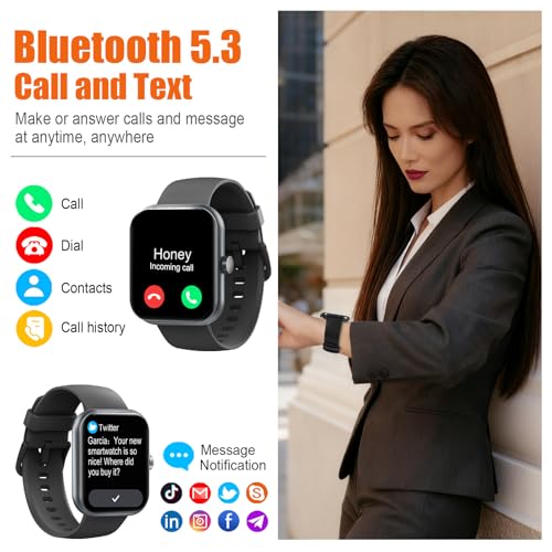 Smart Watch for Men Women (Answer/Make Call), 2025 1.83" HD Touchscreen Fitness Tracker, 110+ Sport Modes, Fitness Watch w...