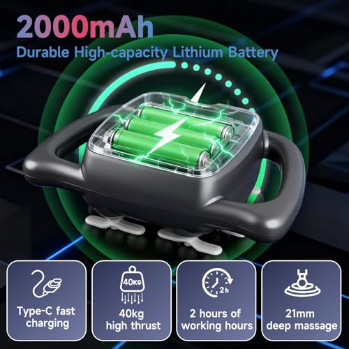24 Haed Massage Gun, Massage Gun Deep Tissue With 9 Modes 99 Intensities, Quiet Multi Head Massage Guns For Backs, Shoulde...