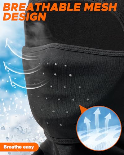 Ski Face Shiesty Mask Thermal Winter Balaclava for Men Women-Face Covering Mask for Cold Weather Skiing Motorcycle Fishing