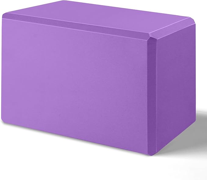 2025 Biguphate Yoga Blocks 9x 6x4 Inch，1 Pack EVA Foam Yoga Block Supportive Latex-Free, Non-Slip Exercise Blocks, Yoga Ac...