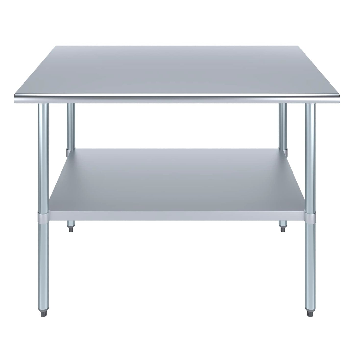 AmGood 30 in. x 48 in. Stainless Steel Work Table | Metal Kitchen Food Prep Table | NSF
