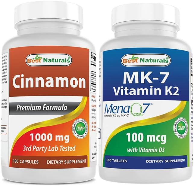 Cinnamon 1000 mg & Vitamin K2 (MK7) with D3