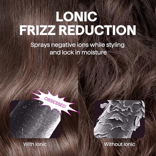 Wavytalk Updated Version Thermal Brush for Blowout Look, Blowout Express 1.5 Inch Ionic Thermal Round Brush Makes Hair Smo...