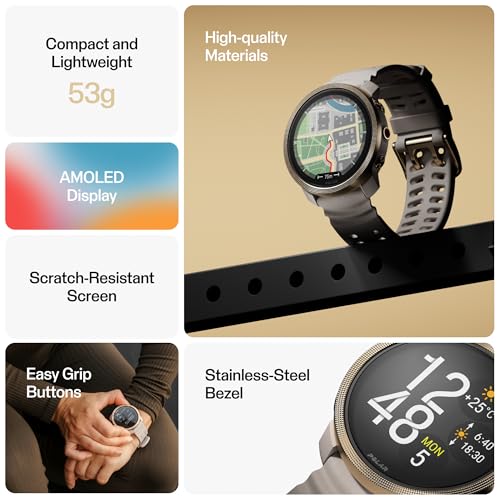 Polar Vantage M3 – Multi-Sport Smartwatch with AMOLED Display, Dual-Frequency GPS, Turn-by-Turn Navigation, Up to 7-Day Ba...