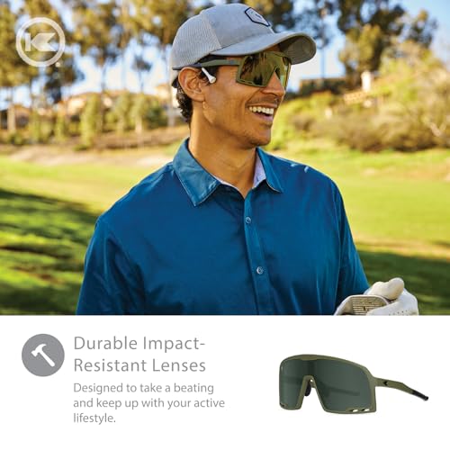 Knockaround Campeones Sport Sunglasses for Men & Women - Shield Sunglasses - UV400 Protection - Baseball, Cycling & Running
