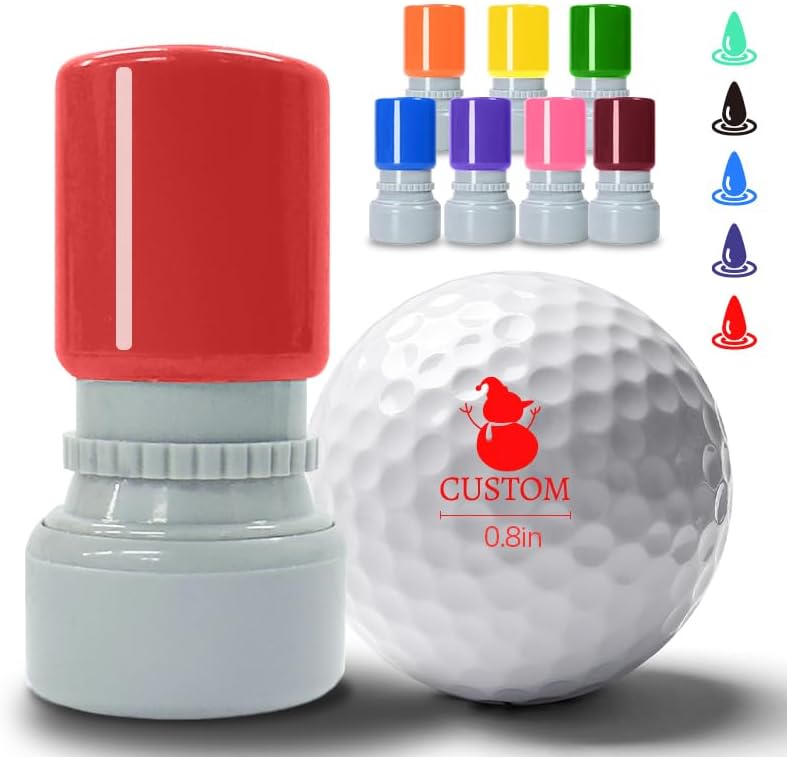 HDSD Custom Golf Ball Stamp Personalized Golf Balls Marker with Your Picuture Text