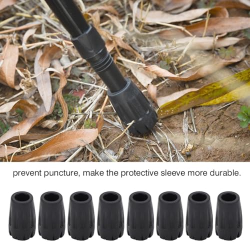 - Rubber Replacement Tips for Trekking Poles, Hiking Canes & Collapsible Staffs, Non-Slip & Shock Absorption Design (1.1c...