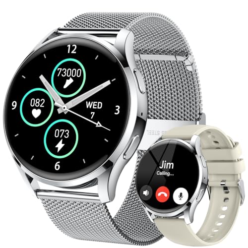 Smart Watch for Men Women Fitness: Waterproof Make/Answer Call Smart Watches for Men Digital Mens Watches Running Step Tra...