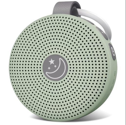 Mini Sound Machine Portable Baby White Noise Machine Brown Noise Machine 30 Soothing Sounds for Kids Adults Auto-Off Timer 32 Volume Levels Battery Sleep Machine for Home Office Privacy